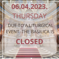 Basilica is closed- 06th of April